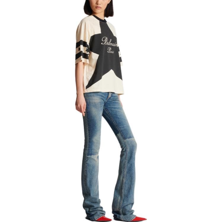 Футболка BALMAIN FW23 Signature Stars T-Shirt T — фото 4