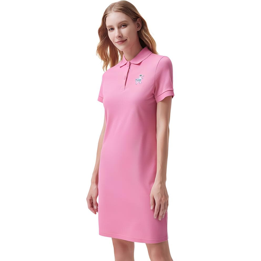 Платье LACOSTE SS24 Короткое платье с короткими рукавами для женщин - изображение 3