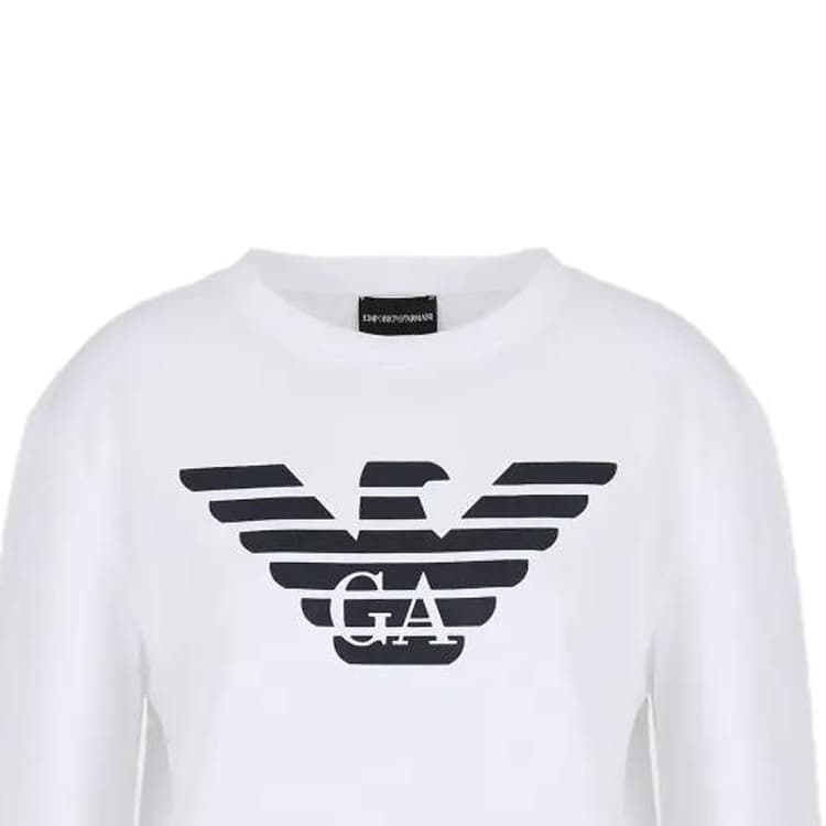 Худи EMPORIO ARMANI Белый Женские Толстовка - изображение 5