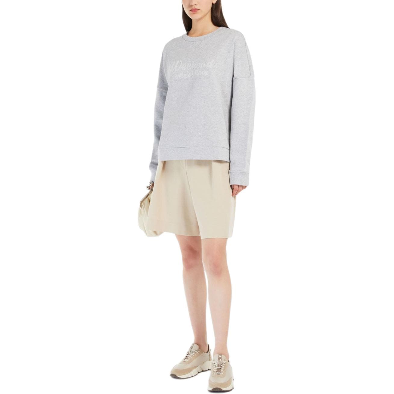 Худи WEEKEND MaxMara Толстовка женская серая - изображение 3