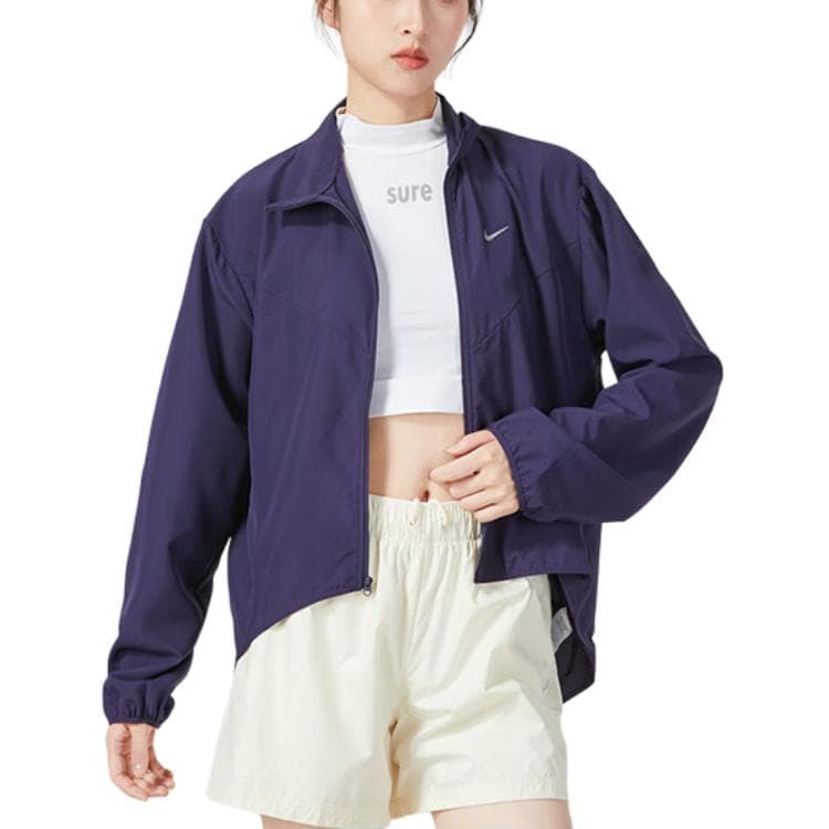 Куртка NIKE Фиолетовые Женские Куртки - изображение 4