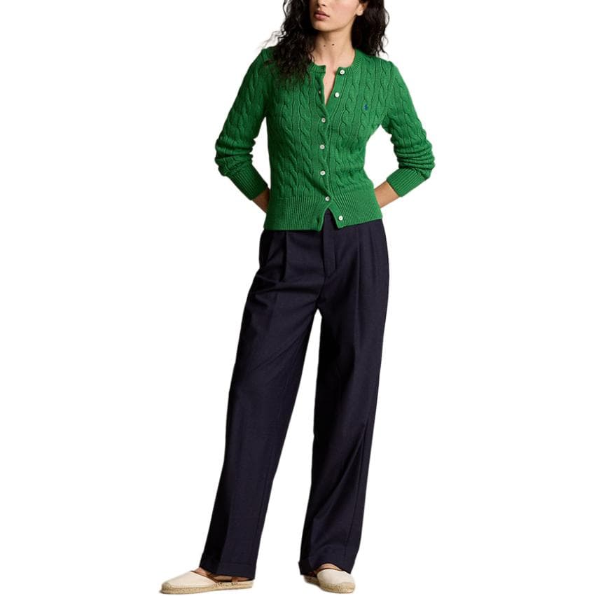 Кофта Polo Ralph Lauren SS24 Трикотаж Облегающий Женские Зелёный - изображение 2