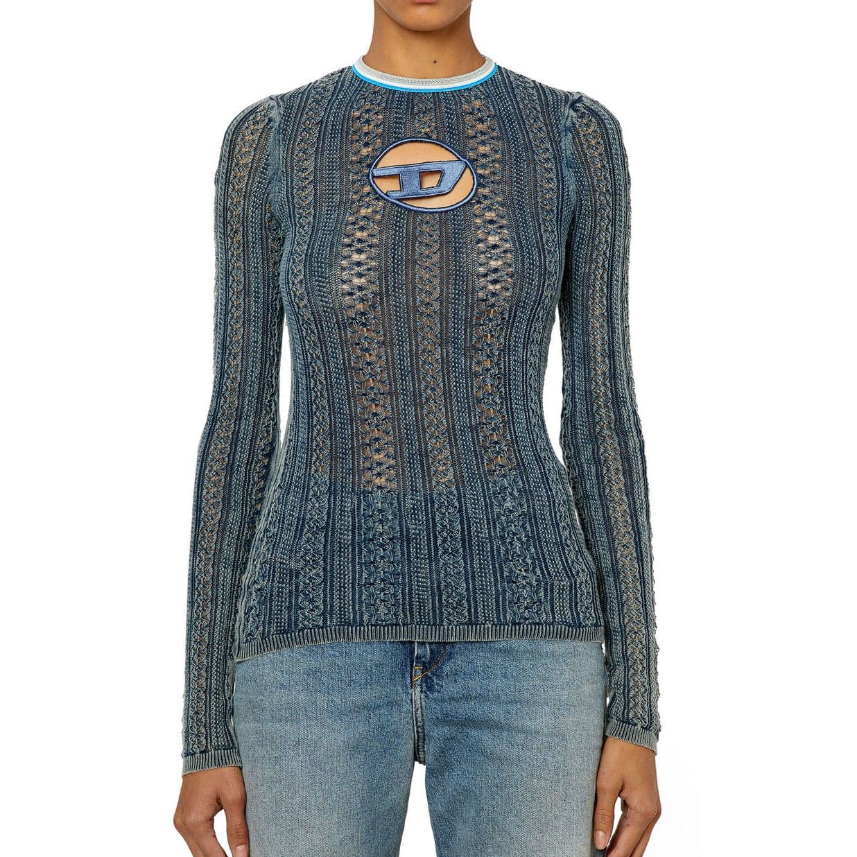 Футболка DIESEL DIESEL OVAL-D SS23 LogoT - изображение 4