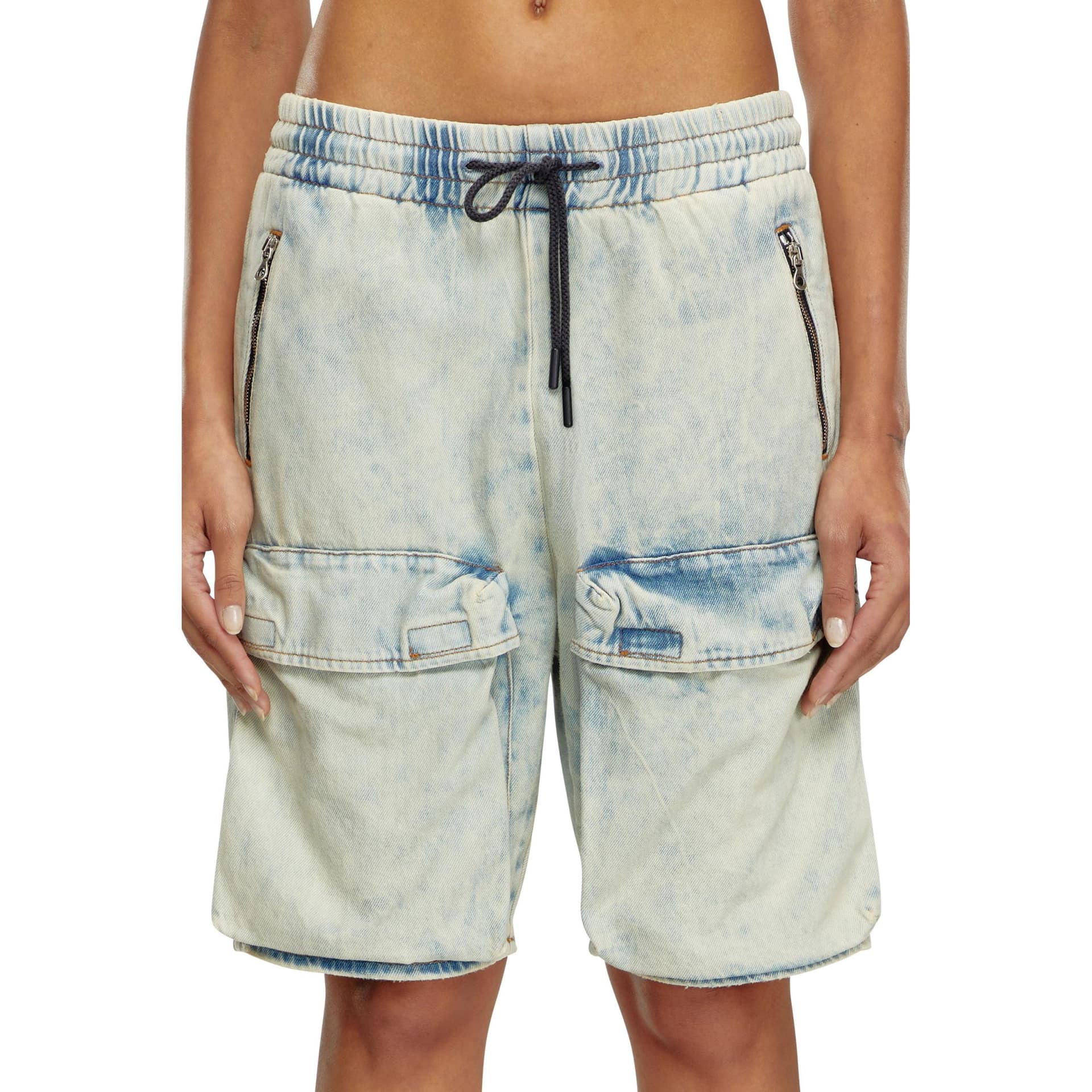 Diesel Джинсовые шорты Женские Светло-синие - изображение 5