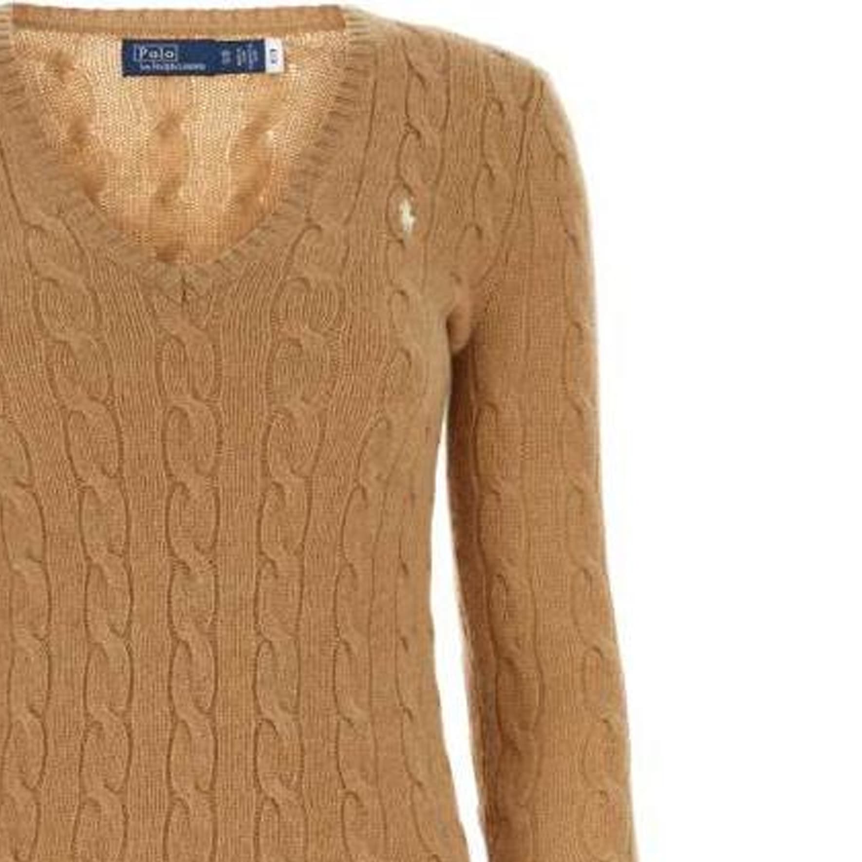 Кардиган Polo Ralph Lauren Свитер Стандартный Размер Женский Верблюжий Цвет Смешанный Цвет - изображение 5