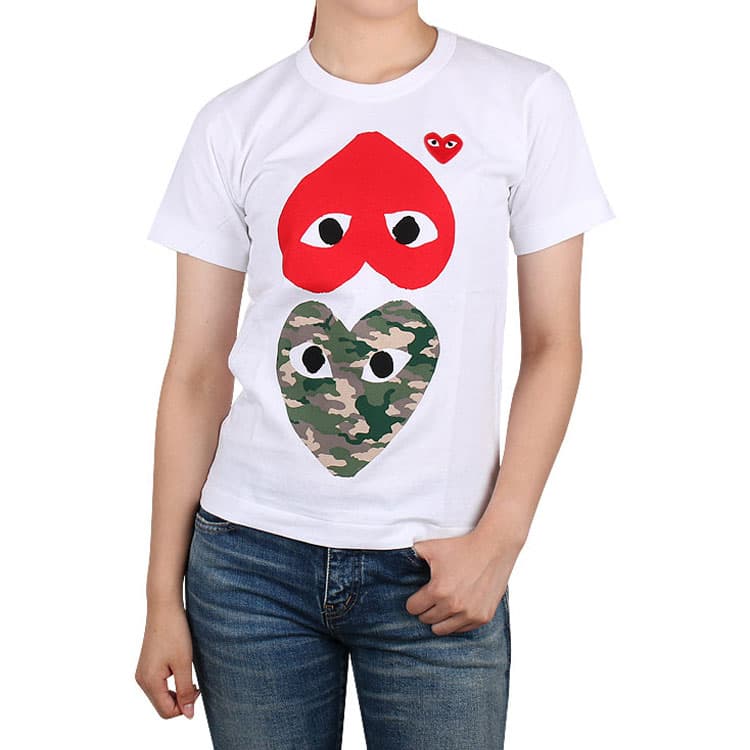 Футболка CDG Play Camouflage T-Shirt - изображение 2