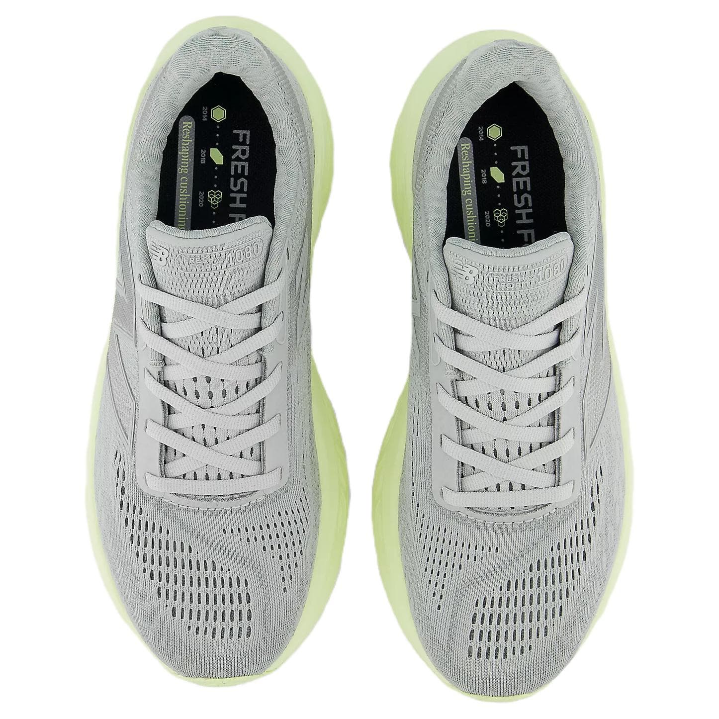 Кроссовки для бега New Balance Fresh Foam X 1080 V14 Износостойкие и Легкие Низкие Беговые Кроссовки Женские Серый Зеленый - изображение 3