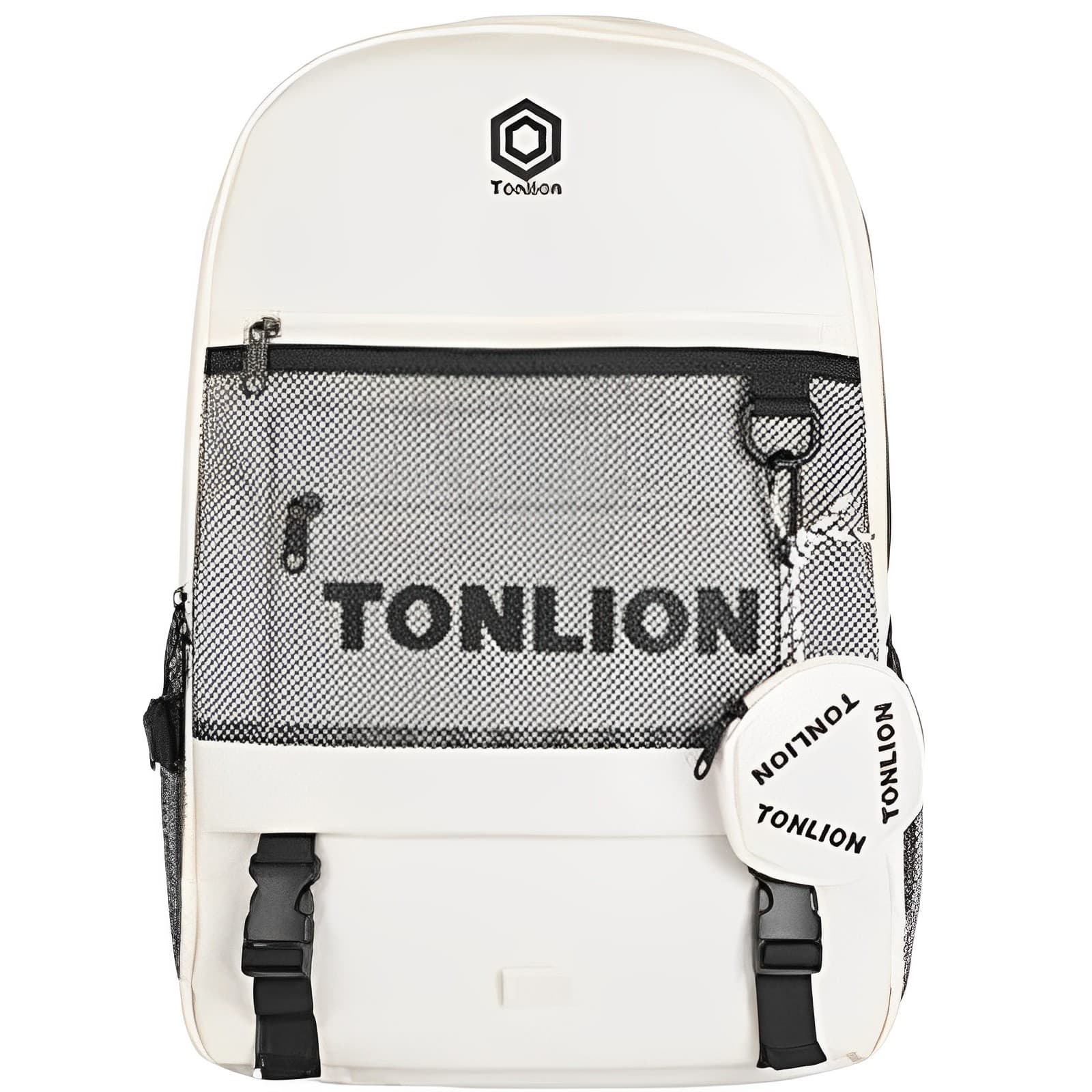 Рюкзак Tonlion Оксфорд Рюкзак Стандартный (Standard) Унисекс Черный Белый - изображение 1