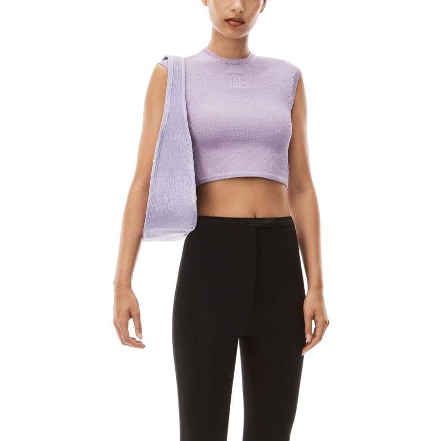 Футболка Alexander Wang T-Shirt Женская Фиолетовая - изображение 4