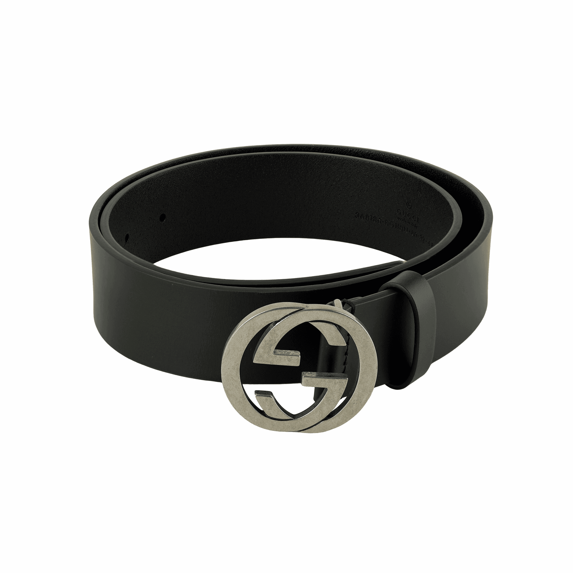 Ремень Gucci Double G Smooth Buckle Leather Belt Black 3.8cm - изображение 4
