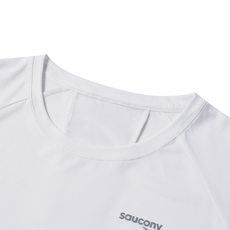 Футболка Saucony Перламутрово-белые Женские Футболки - изображение 3