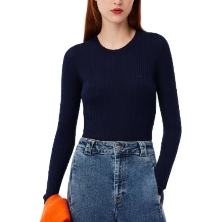 Кардиган LACOSTE Свитер Женский Midnight Blue - изображение 3