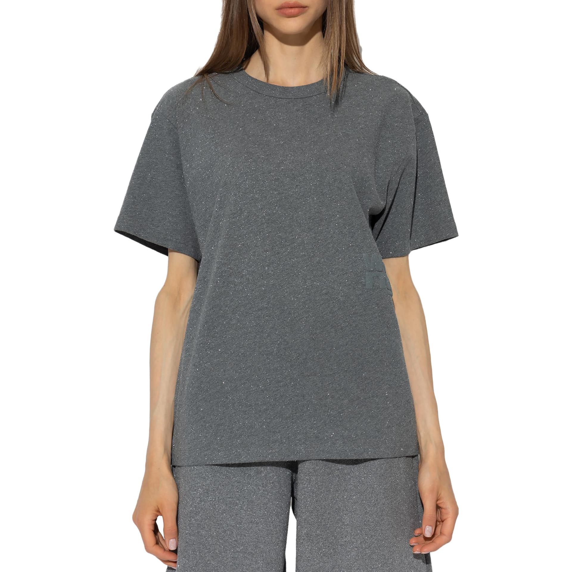 Футболка Alexander Wang T-рубашка с рукавом-кафтан женская средне-серого цвета - изображение 2