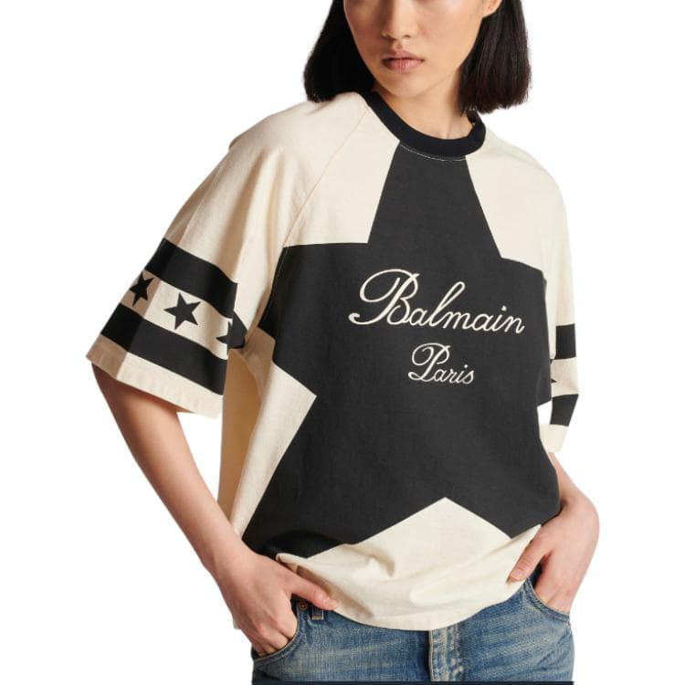 Футболка BALMAIN FW23 Signature Stars T-Shirt T — фото 6
