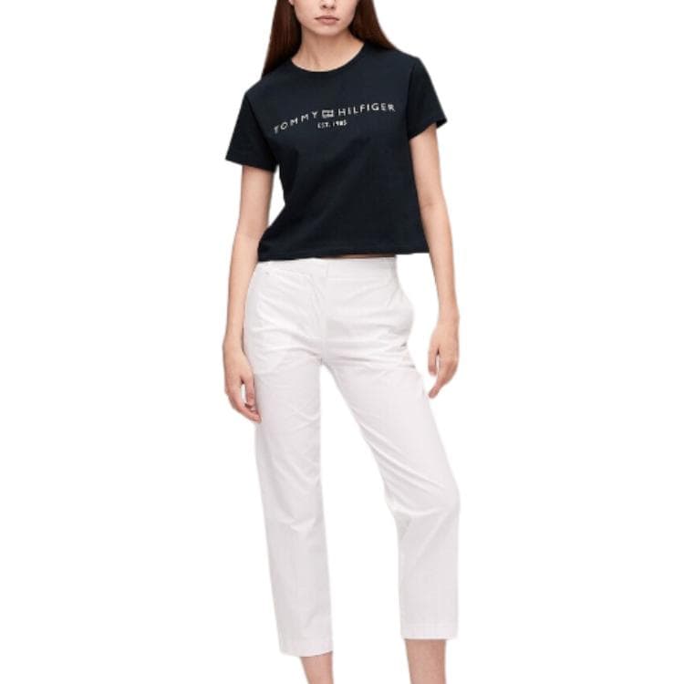 Футболка Tommy Hilfiger NEAT WHITE C-NK SS T - изображение 3