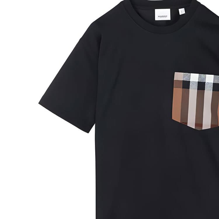 Футболка Burberry Черные Женские Футболки - изображение 7