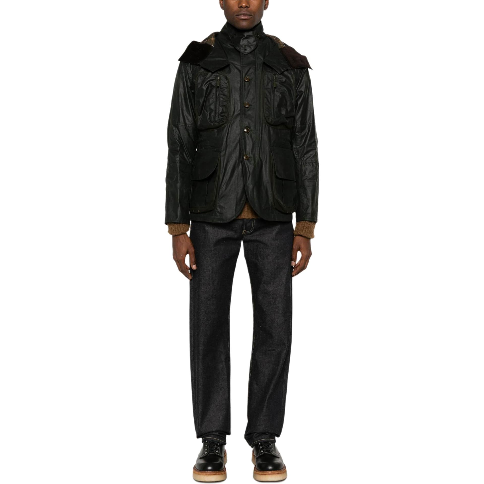 Куртка Barbour x To KI To Outland FW24 Куртки и Пальто Мужской Темно-зеленый - изображение 2