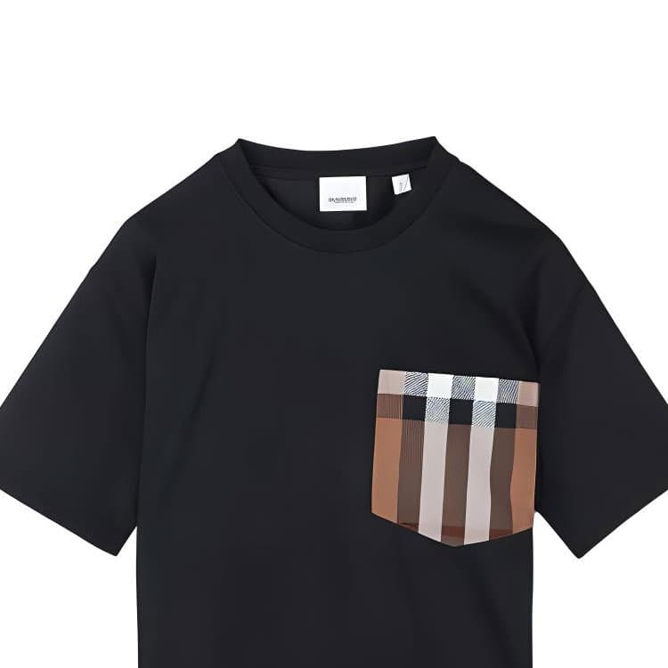 Футболка Burberry Черные Женские Футболки - изображение 4