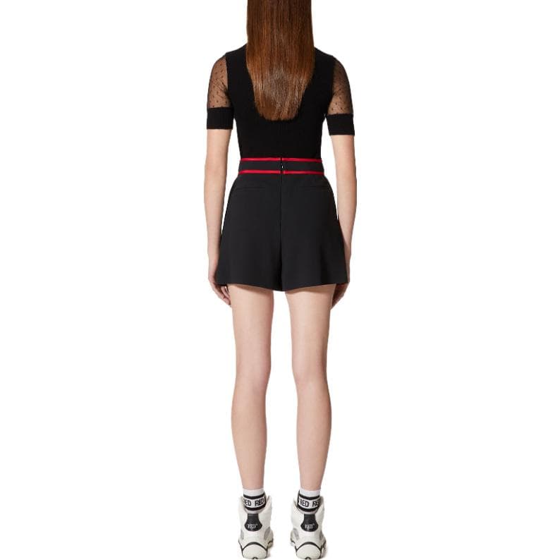 Шорты RED VALENTINO Черные Женские Повседневные шорты - изображение 3