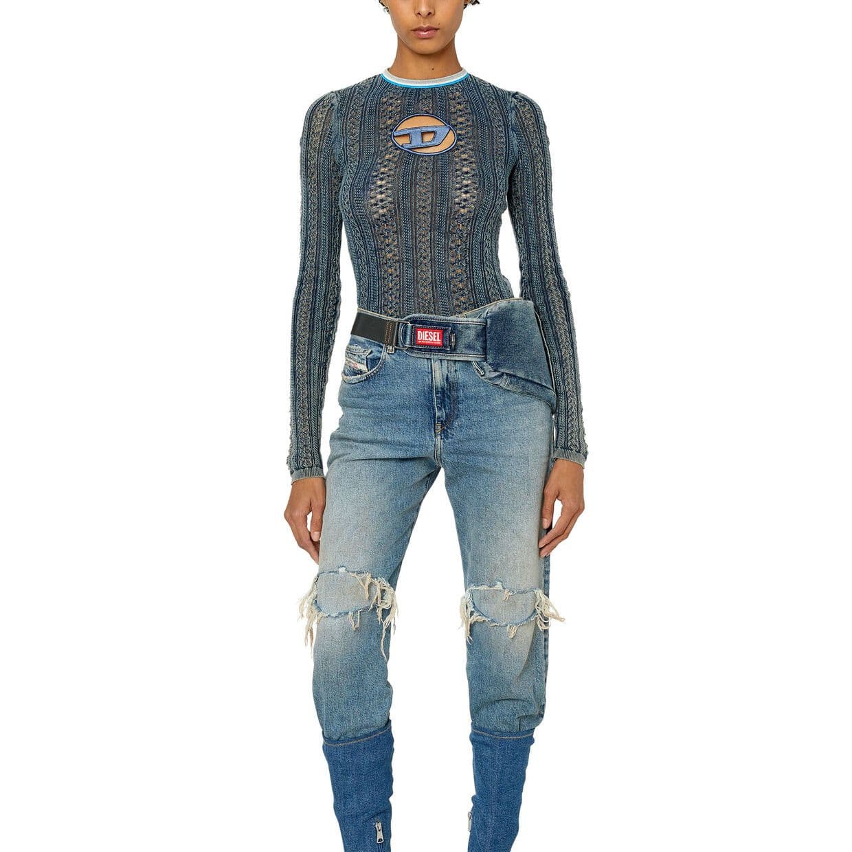 Футболка DIESEL DIESEL OVAL-D SS23 LogoT - изображение 2