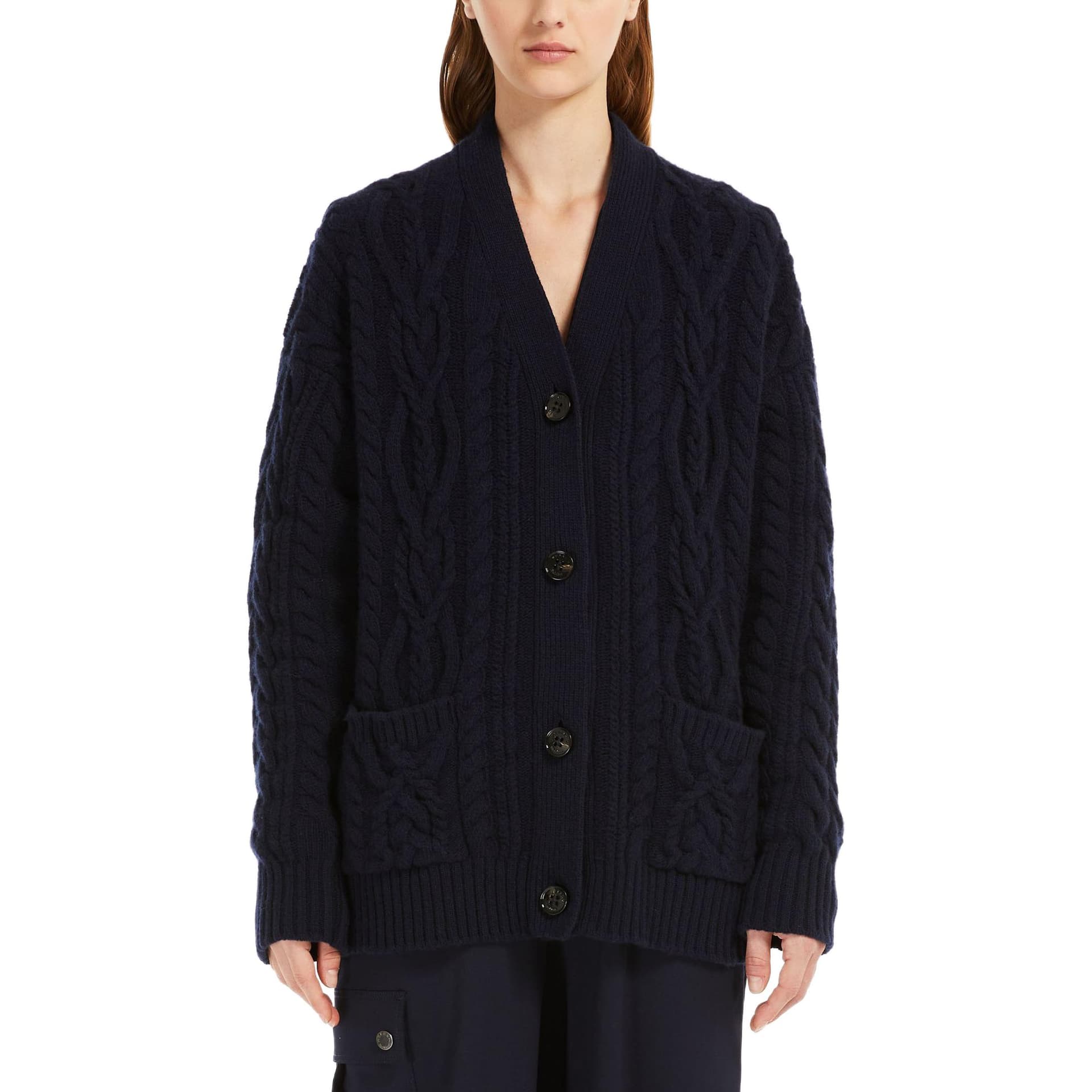 Кофта WEEKEND MaxMara Sponda Wool Yarn Cardigan V - изображение 3