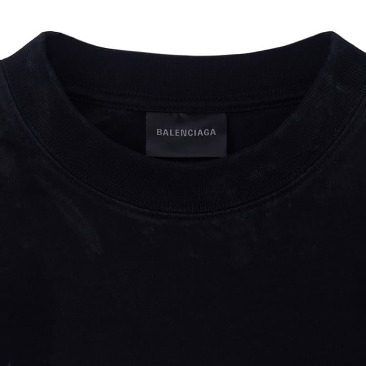 Футболка Balenciaga Abstract Logo T-Shirt Black - изображение 3