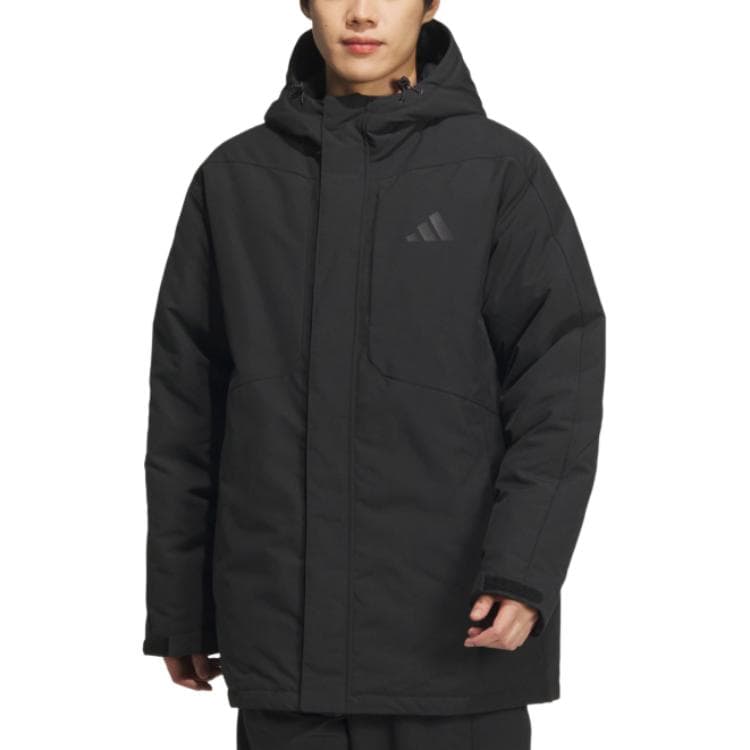 Зимняя куртка пуховик Adidas DWR Черный Мужской Пуховик - изображение 2