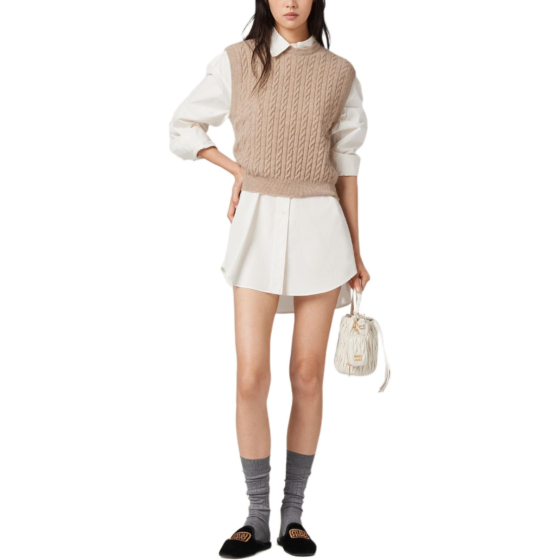Блузка MIU MIU SS24 Logo - изображение 2