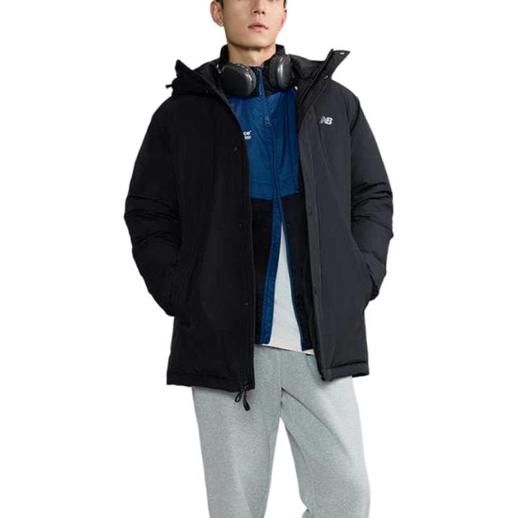 Зимняя куртка New Balance Warm Down Куртка Мужская Черная - изображение 3