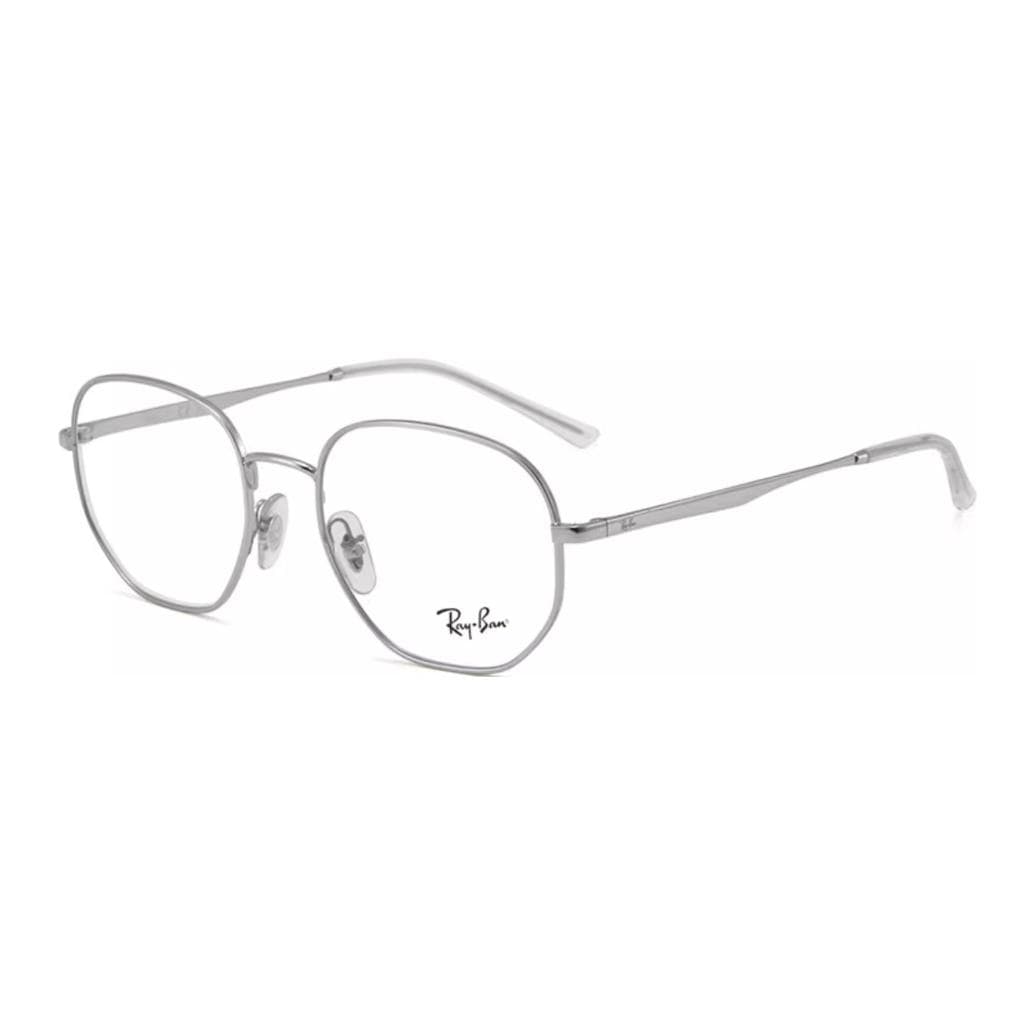 Оправа RayBan Сплав Металл Оправа для очков Овальная Унисекс Серебряная - изображение 1