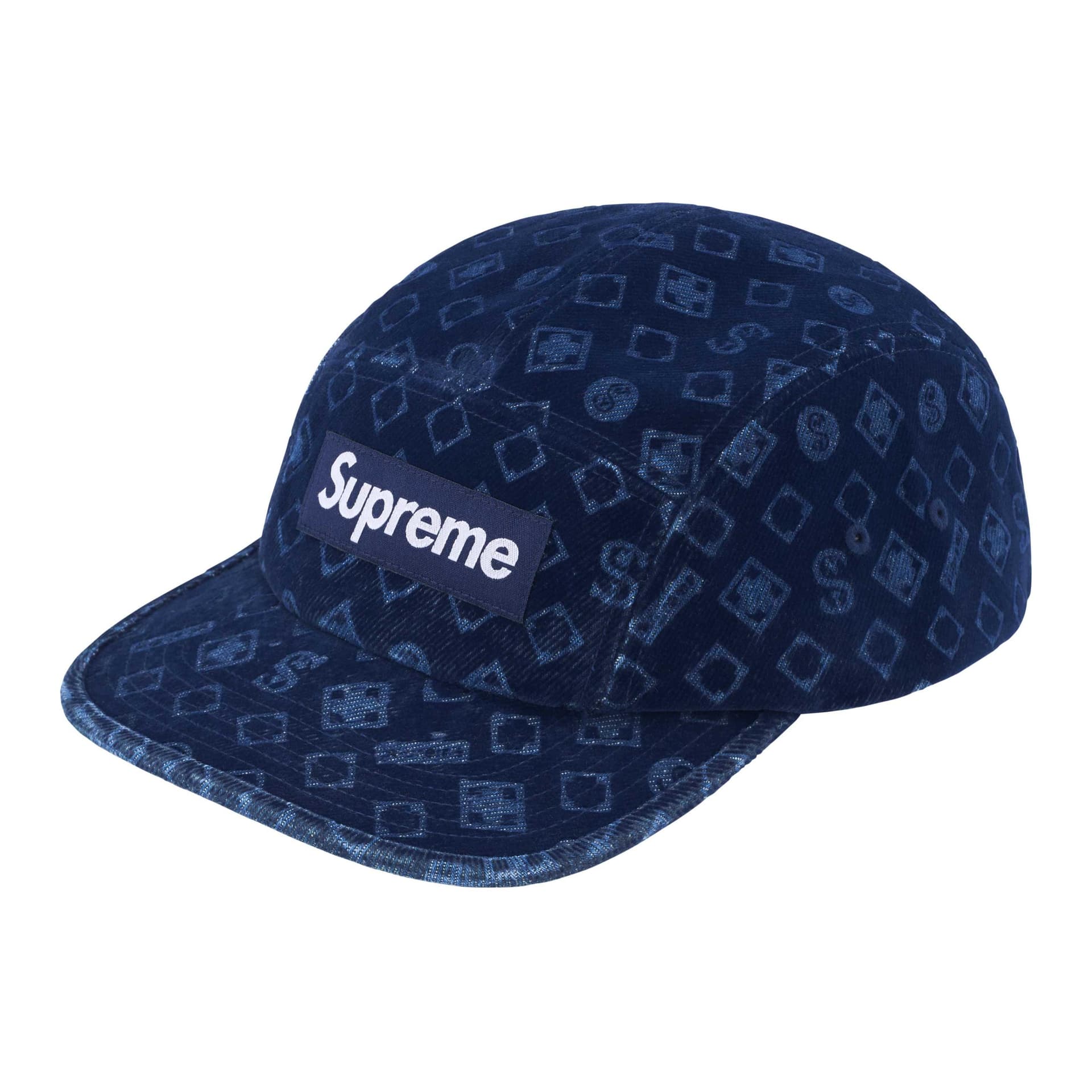 Кепка Supreme 100% хлопок Кепки Унисекс Черный Желтый Синий - изображение 1