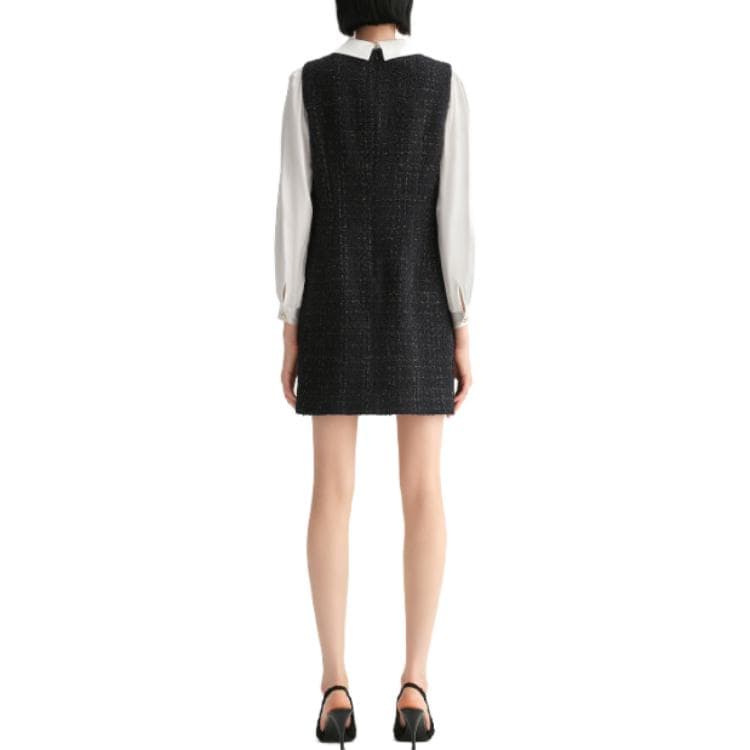 Платье KARL LAGERFELD Длинный Sleeved Платье Женские Черный - изображение 3