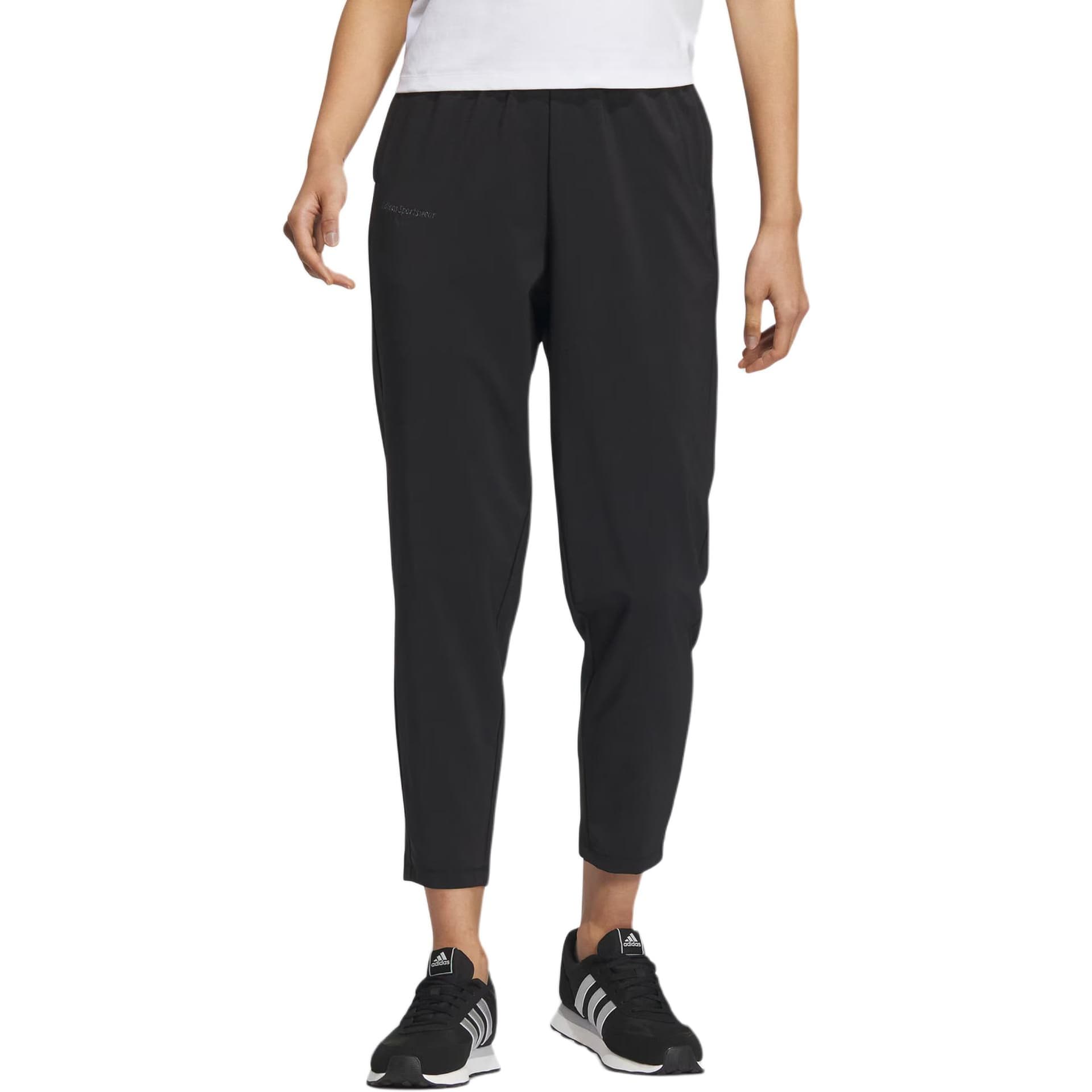 Штаны Adidas Черные Женские Повседневные Брюки - изображение 4