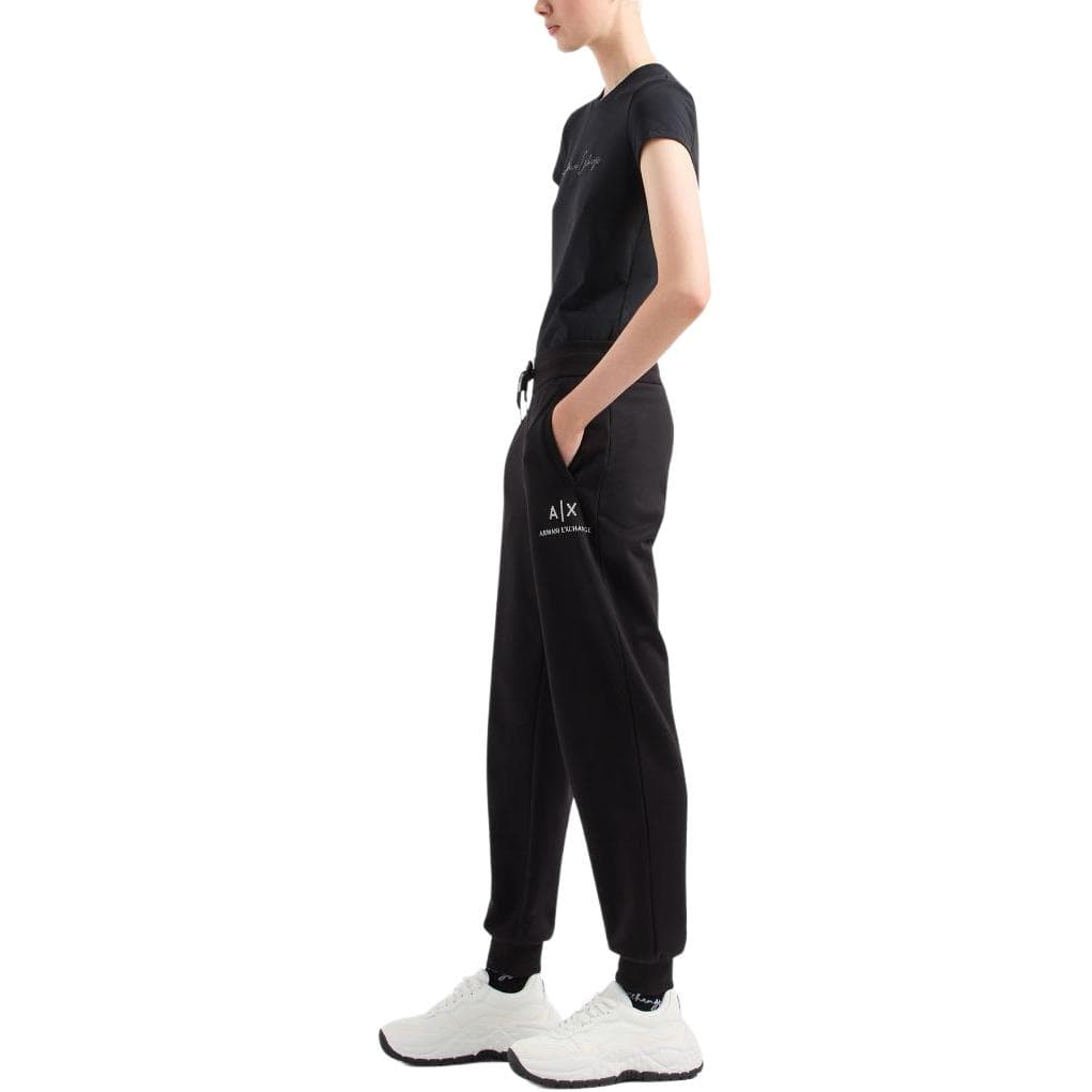 Штаны ARMANI EXCHANGE SS24 Повседневные штаны Женские Черные - изображение 6