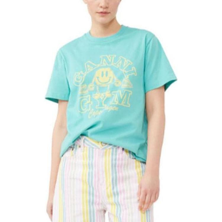 Футболка GANNI SS23 vacation shop T - изображение 2