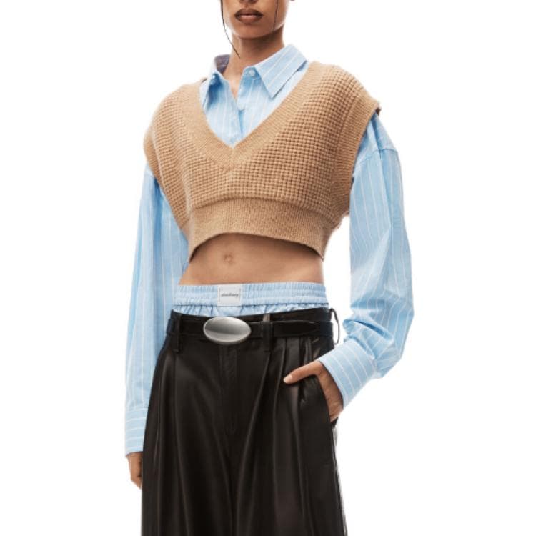 Майка alexander wang Коричневые Женские Майки - изображение 4