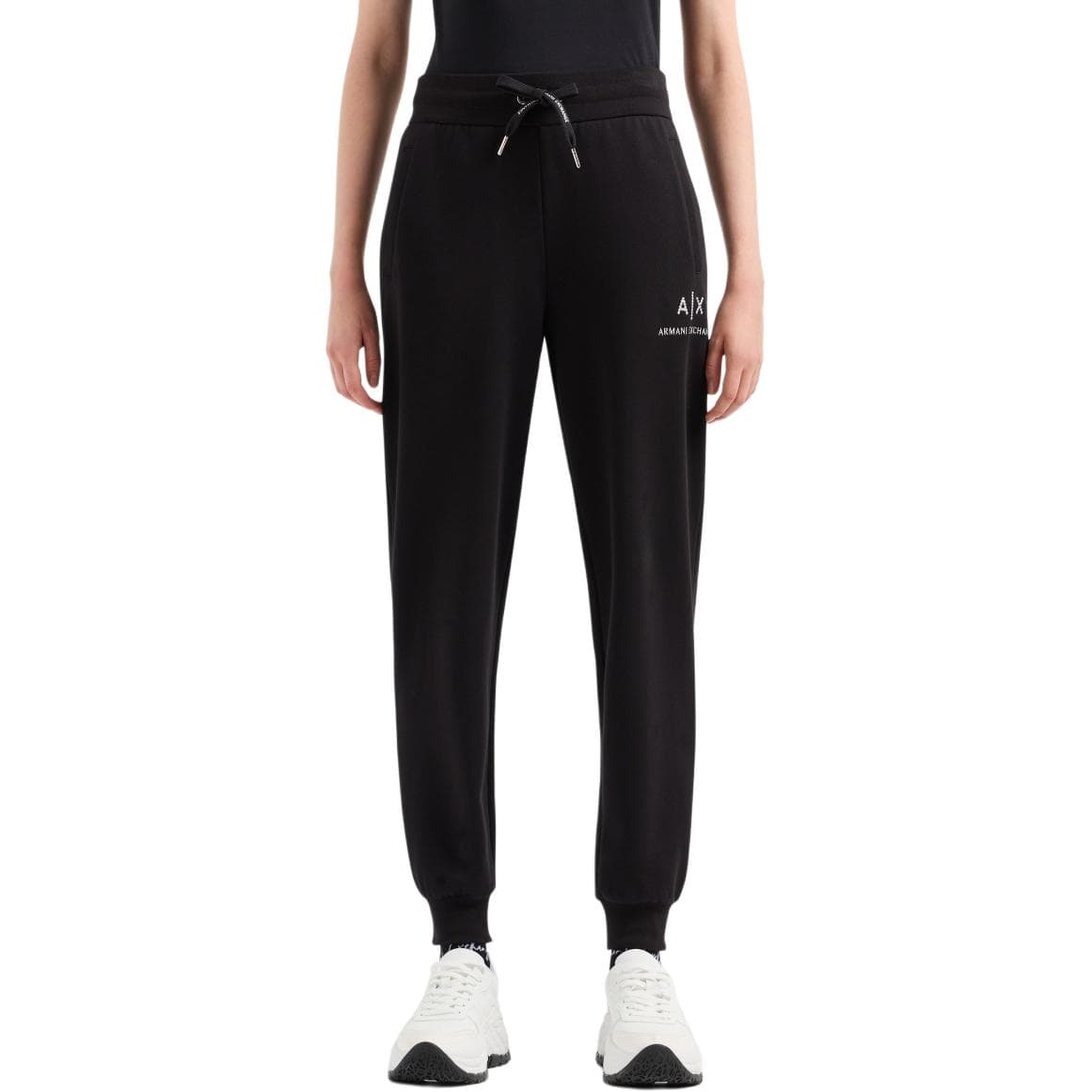 Штаны ARMANI EXCHANGE SS24 Повседневные штаны Женские Черные - изображение 4