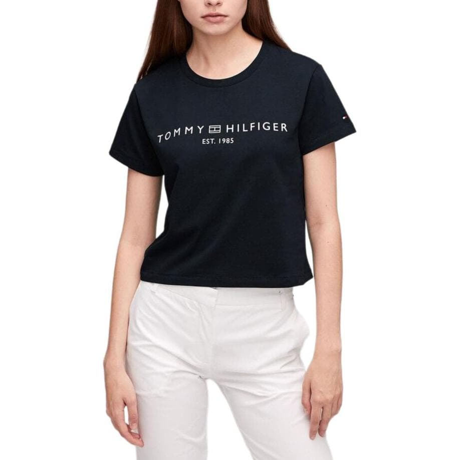 Футболка Tommy Hilfiger NEAT WHITE C-NK SS T - изображение 5