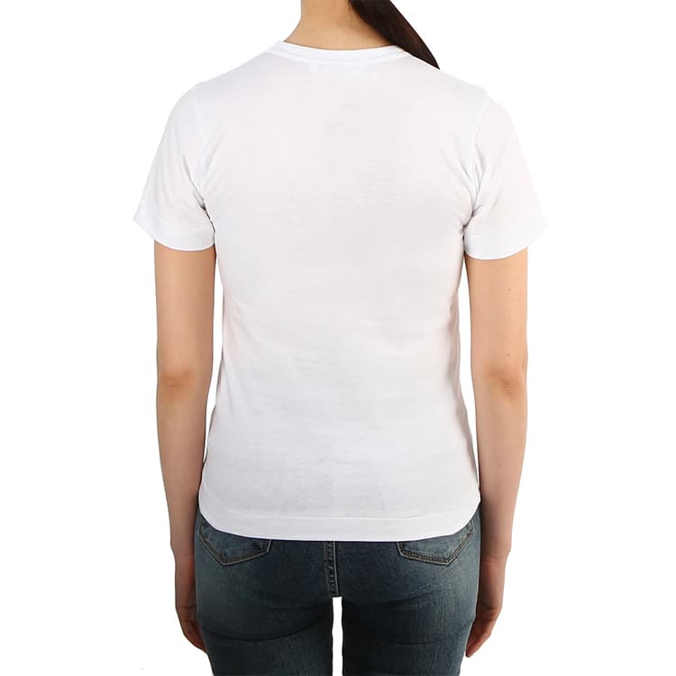 Футболка CDG Play Red Heart T-Shirt White - изображение 3