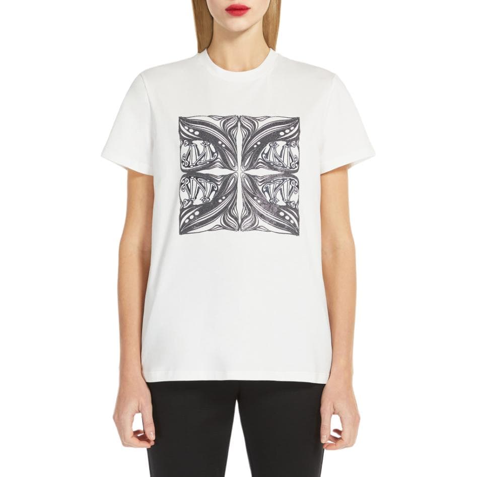 Футболка MaxMara Farad Jersey T Shirt With Embroidery T — фото 3