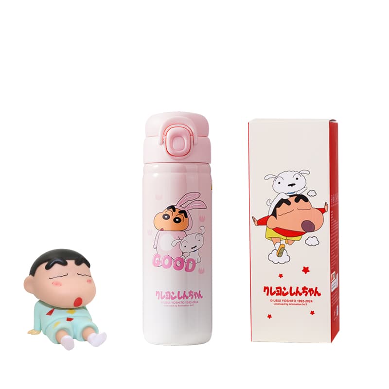 Crayon Shinchan Милый мультяшный Креативный Термос для воды для студентов емкостью 520 мл - изображение 1