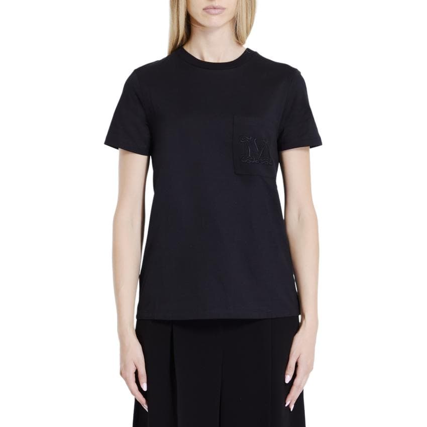Футболка MaxMara Черные Женские Рубашки T — фото 2