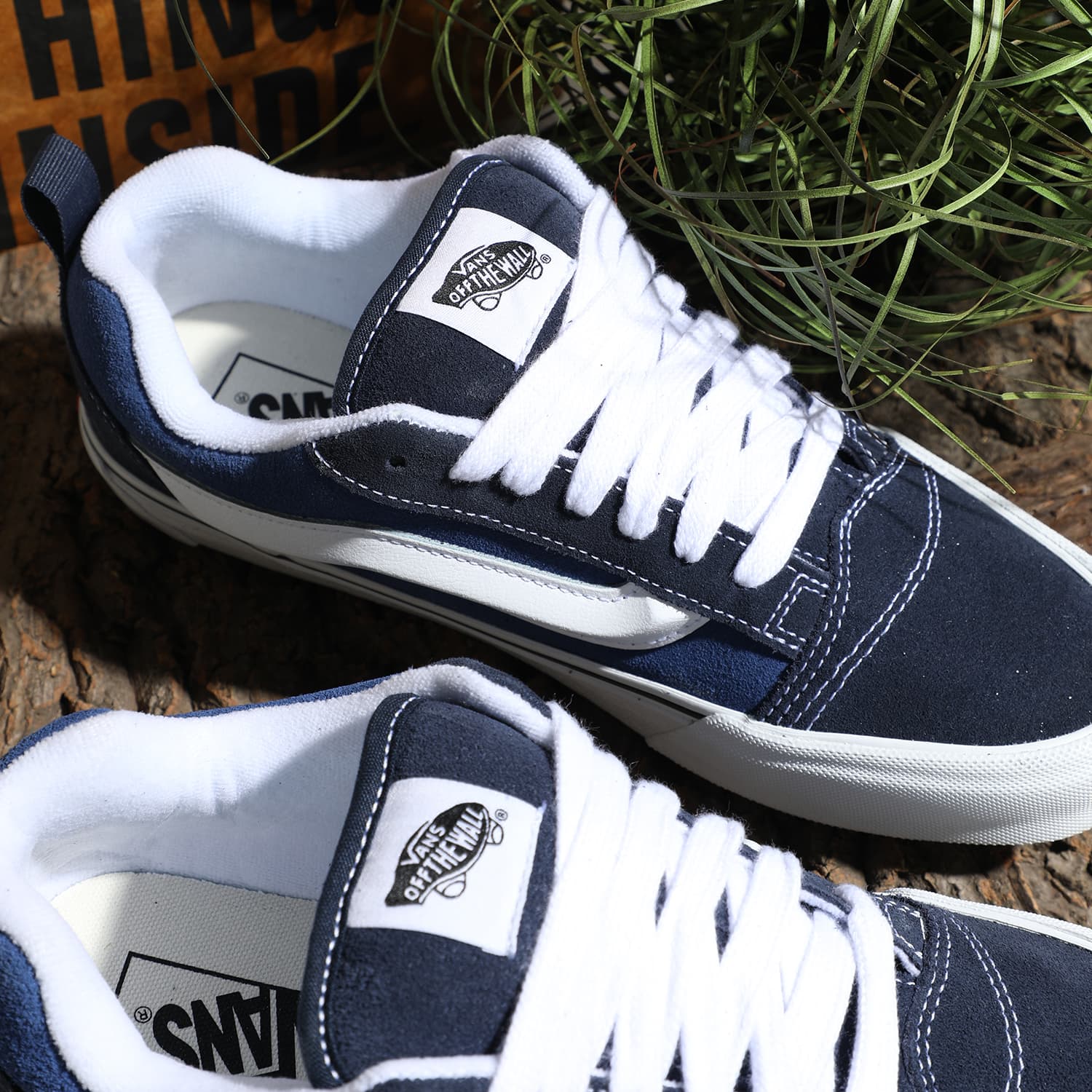 Кроссовки Vans Knu Skool Blue White - изображение 6