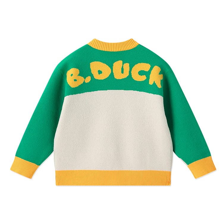 B.Duck Свитер Зеленый Детский Возраст 3-7 Лет - изображение 2