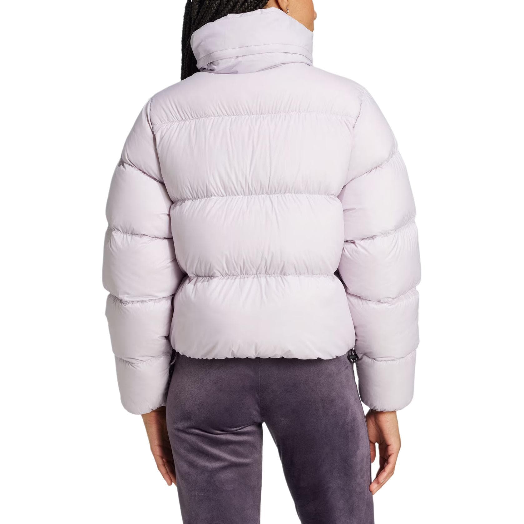 Зимняя куртка Adidas Originals RegenDown Puffer CROP Пуховик Унисекс Светлый Фиолетовый - изображение 3