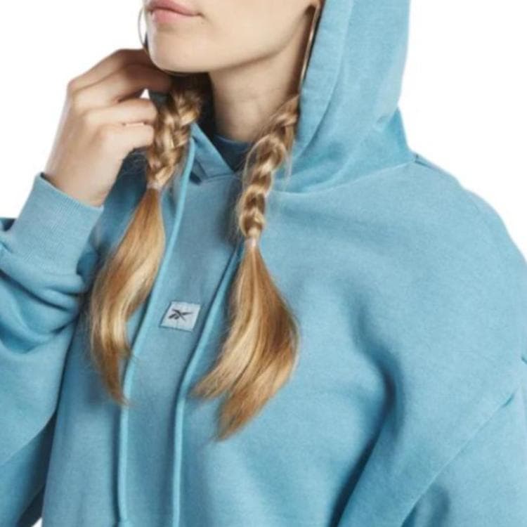 Худи Reebok Синий Женские Толстовки - изображение 4