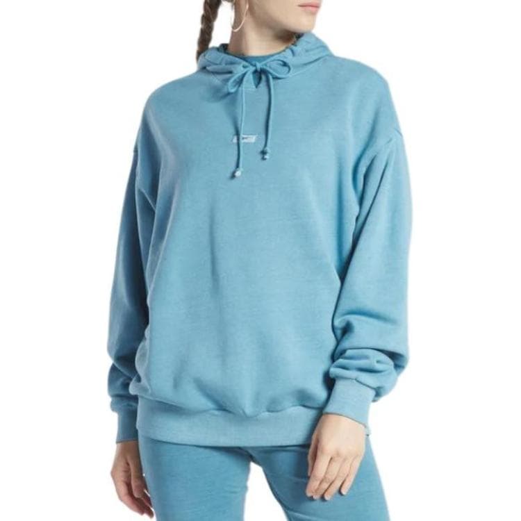 Худи Reebok Синий Женские Толстовки - изображение 2