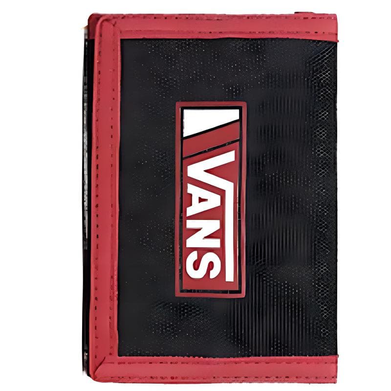 Кошелек Vans Хлопковый Кошелек Стандартный (Standard) Унисекс Черный Красный - изображение 2