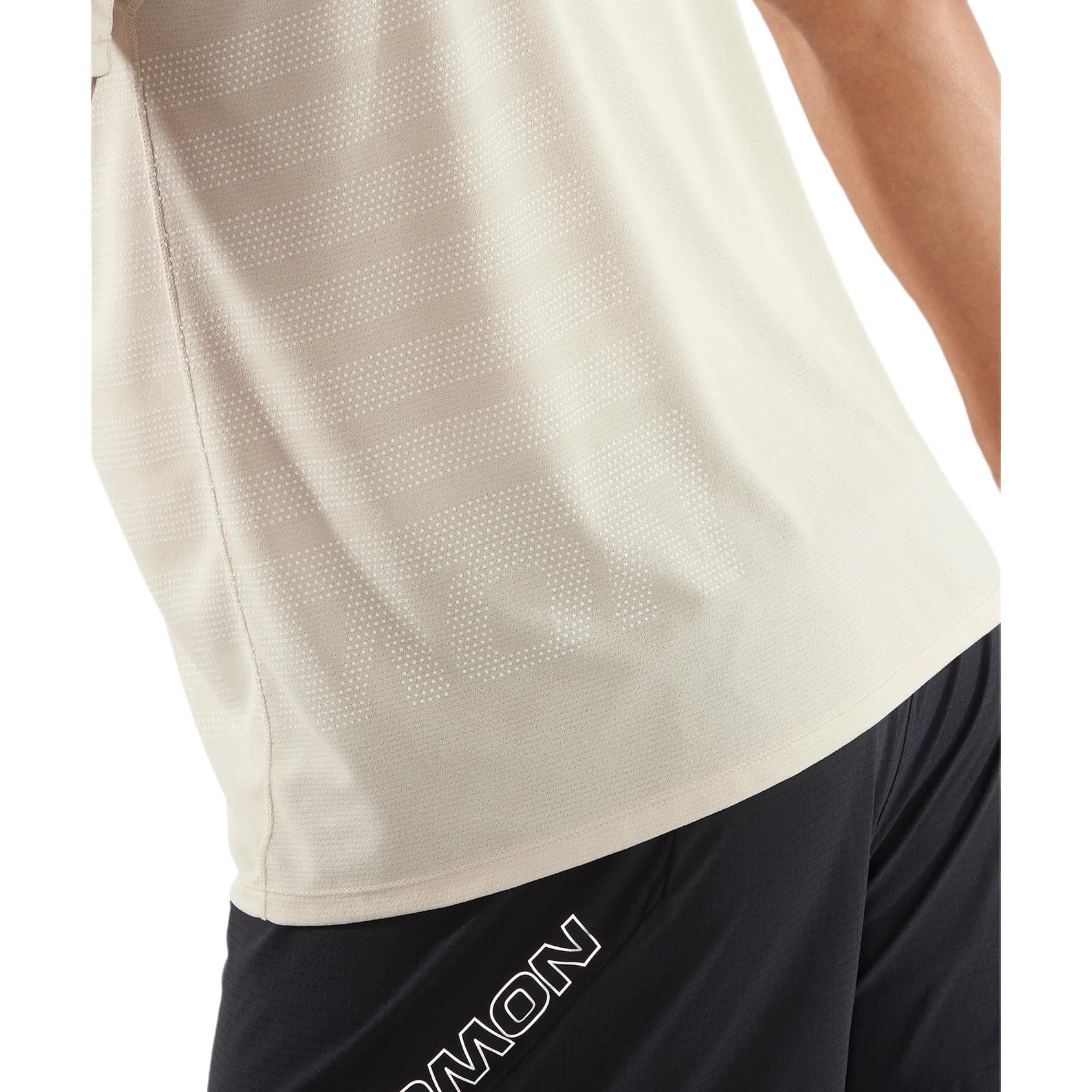 Salomon Sense AEROGRAPHIC Быстросохнущая T-рубашка Мужская Экрю - изображение 5