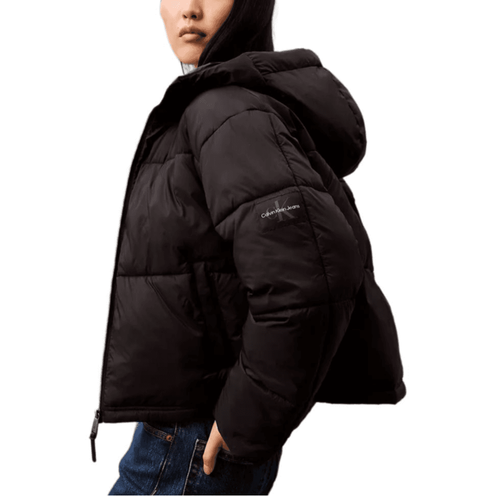 Calvin Klein Хлопковый пуховик женский черный - изображение 4